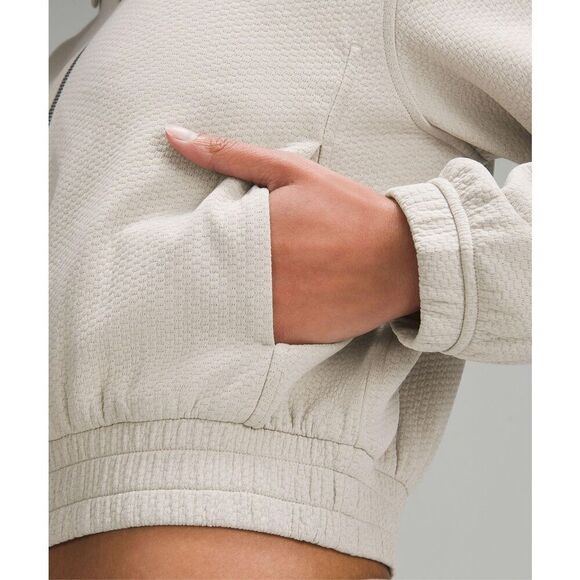 Lululemon Bubble Knit Zip Up Bomber Jacket - Picture 6 of 10